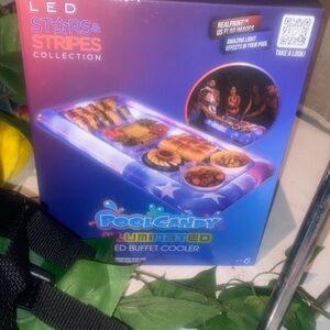 PoolCandy LED Buffet Cooler with Stars and Stripes
